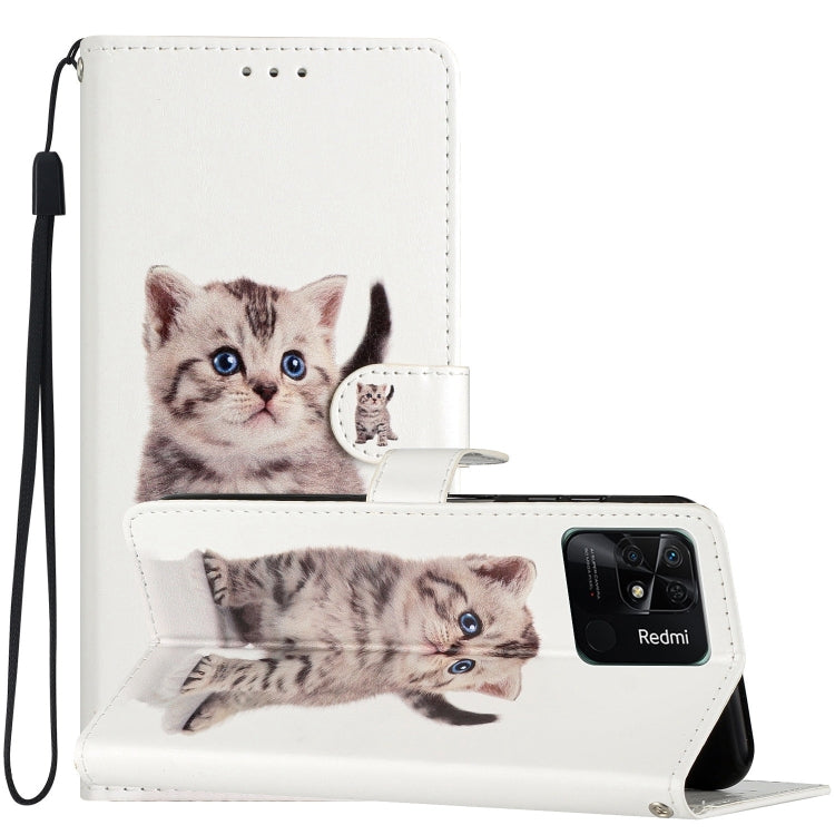 Custodia portafoglio in pelle per Xiaomi Redmi 10C