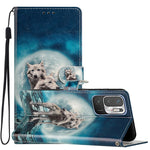 Custodia portafoglio in pelle per Xiaomi Redmi Note 10 5G