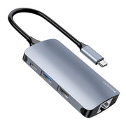 Yesido HB15 6 in 1 Porte USB-C / Type-C Adattatore HUB docking station multifunzionale, HB15