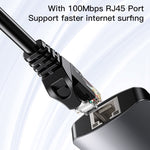 Yesido HB15 Hub USB-C 6 in 1 con porte SD, USB e RJ45