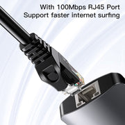Yesido HB15 6 in 1 Porte USB-C / Type-C Adattatore HUB docking station multifunzionale, HB15