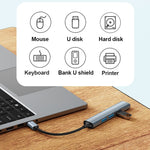 Yesido HB17 Adattatore HUB per docking station multifunzione USB-C / Type-C 4 in 1, HB17