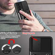 Cover per fotocamera scorrevole Custodia per telefono PC ibrida in TPU, For Xiaomi Poco F5 Pro