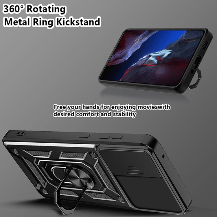 Cover TPU con copri fotocamera scorrevole per Xiaomi Poco F5 Pro