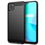 Custodia per telefono TPU in fibra di carbonio con trama spazzolata, For Realme C17, For Realme 7i, For Realme 7, For Realme 7 Pro, For Realme Narzo, For Realme C11, For Realme 6S, For Realme 6
