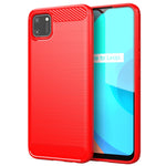 Custodia per telefono TPU in fibra di carbonio con trama spazzolata, For Realme C17, For Realme 7i, For Realme 7, For Realme 7 Pro, For Realme Narzo, For Realme C11, For Realme 6S, For Realme 6