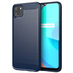 Custodia per telefono TPU in fibra di carbonio con trama spazzolata, For Realme C17, For Realme 7i, For Realme 7, For Realme 7 Pro, For Realme Narzo, For Realme C11, For Realme 6S, For Realme 6