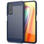 Custodia per telefono TPU in fibra di carbonio con trama spazzolata, For Realme C17, For Realme 7i, For Realme 7, For Realme 7 Pro, For Realme Narzo, For Realme C11, For Realme 6S, For Realme 6
