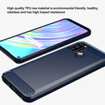 Custodia per telefono TPU in fibra di carbonio con trama spazzolata, For Realme C17, For Realme 7i, For Realme 7, For Realme 7 Pro, For Realme Narzo, For Realme C11, For Realme 6S, For Realme 6