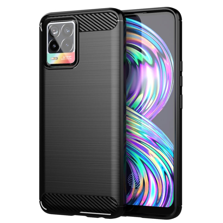 Custodia per telefono TPU in fibra di carbonio con trama spazzolata, For Realme10 4G, For Realme V25, For Realme 6i India, For Realme C21Y, For Realme 8 Pro, For Realme 8, For Realme C21, For Realme Narzo 20 Pro