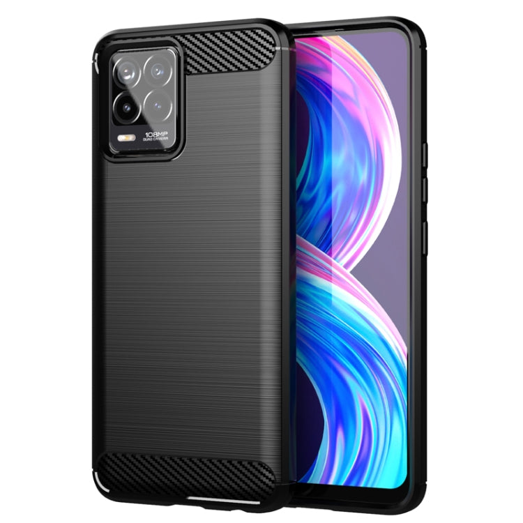 Custodia per telefono TPU in fibra di carbonio con trama spazzolata, For Realme10 4G, For Realme V25, For Realme 6i India, For Realme C21Y, For Realme 8 Pro, For Realme 8, For Realme C21, For Realme Narzo 20 Pro