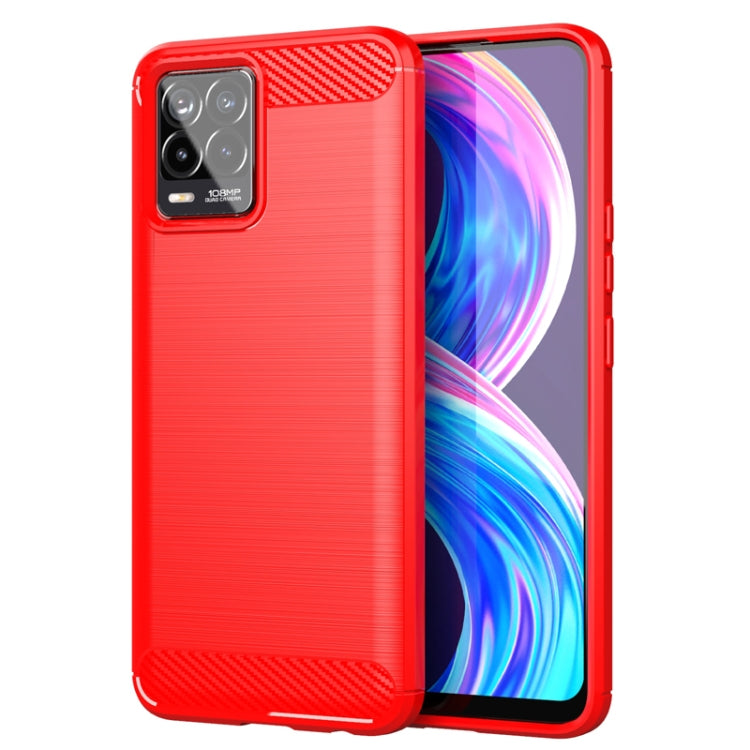 Custodia per telefono TPU in fibra di carbonio con trama spazzolata, For Realme10 4G, For Realme V25, For Realme 6i India, For Realme C21Y, For Realme 8 Pro, For Realme 8, For Realme C21, For Realme Narzo 20 Pro