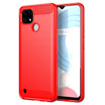 Custodia per telefono TPU in fibra di carbonio con trama spazzolata, For Realme10 4G, For Realme V25, For Realme 6i India, For Realme C21Y, For Realme 8 Pro, For Realme 8, For Realme C21, For Realme Narzo 20 Pro