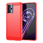 Custodia per telefono TPU in fibra di carbonio con trama spazzolata, For Realme10 4G, For Realme V25, For Realme 6i India, For Realme C21Y, For Realme 8 Pro, For Realme 8, For Realme C21, For Realme Narzo 20 Pro