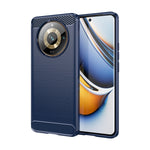 Custodia per telefono TPU in fibra di carbonio con trama spazzolata, For Realme 12+ 5G, For Realme V50s, For Realme C67 5G, For Realme C53, For Realme Narzo N53, For Realme 11 Pro, For Realme 11 Pro+, For Realme 10 Pro