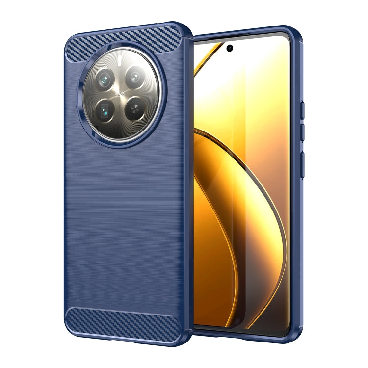 Custodia per telefono TPU in fibra di carbonio con trama spazzolata, For Realme 12+ 5G, For Realme V50s, For Realme C67 5G, For Realme C53, For Realme Narzo N53, For Realme 11 Pro, For Realme 11 Pro+, For Realme 10 Pro