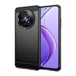 Custodia per telefono TPU in fibra di carbonio con trama spazzolata, For Realme 14T 5G, For Realme 14 5G, For Realme P3 5G, For Realme Neo7x 5G, For Realme P3 Pro, For Realme 14 Pro+, For Realme GT7 Pro Racing, For Realme 12 5G