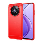 Custodia per telefono TPU in fibra di carbonio con trama spazzolata, For Realme 14T 5G, For Realme 14 5G, For Realme P3 5G, For Realme Neo7x 5G, For Realme P3 Pro, For Realme 14 Pro+, For Realme GT7 Pro Racing, For Realme 12 5G