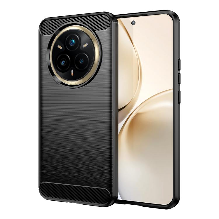 Custodia per telefono TPU in fibra di carbonio con trama spazzolata, For Realme 14T 5G, For Realme 14 5G, For Realme P3 5G, For Realme Neo7x 5G, For Realme P3 Pro, For Realme 14 Pro+, For Realme GT7 Pro Racing, For Realme 12 5G
