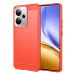 Custodia per telefono TPU in fibra di carbonio con trama spazzolata, For Realme 14T 5G, For Realme 14 5G, For Realme P3 5G, For Realme Neo7x 5G, For Realme P3 Pro, For Realme 14 Pro+, For Realme GT7 Pro Racing, For Realme 12 5G