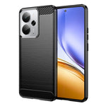 Custodia per telefono TPU in fibra di carbonio con trama spazzolata, For Realme 14T 5G, For Realme 14 5G, For Realme P3 5G, For Realme Neo7x 5G, For Realme P3 Pro, For Realme 14 Pro+, For Realme GT7 Pro Racing, For Realme 12 5G