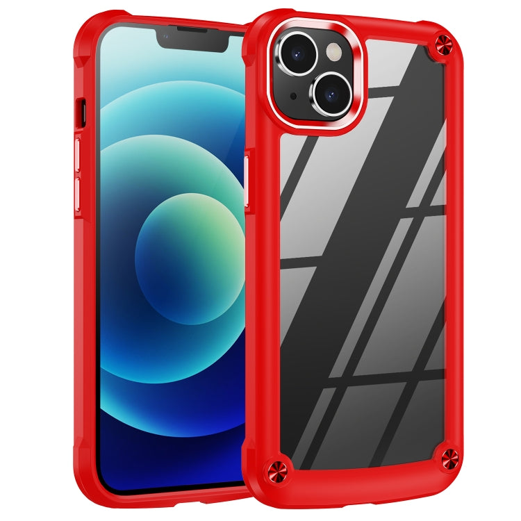 Custodia TPU e PC con protezione lente per iPhone 15