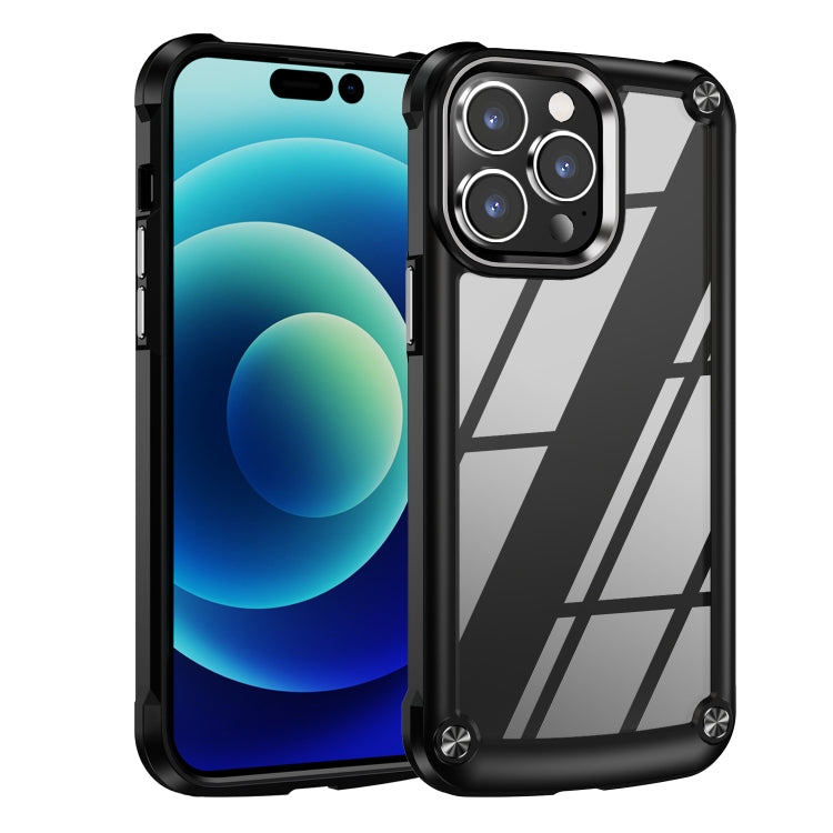 Custodia TPU e PC con protezione lente per iPhone 16