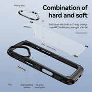 Custodia per telefono con protezione dell'obiettivo in TPU + PC, For iPhone 16, For iPhone 15 Pro Max, For iPhone 15 Pro, For iPhone 15 Plus