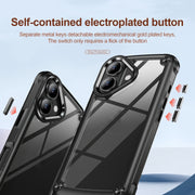 Custodia per telefono con protezione dell'obiettivo in TPU + PC, For iPhone 16, For iPhone 15 Pro Max, For iPhone 15 Pro, For iPhone 15 Plus