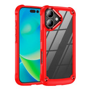 Custodia per telefono con protezione dell'obiettivo in TPU + PC, For iPhone 16, For iPhone 15 Pro Max, For iPhone 15 Pro, For iPhone 15 Plus