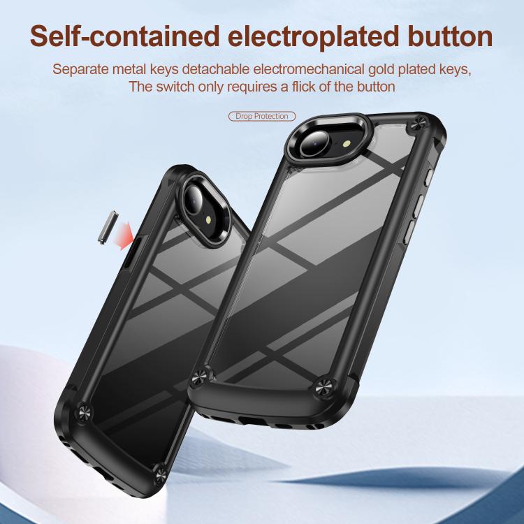 Custodia TPU e PC per iPhone 16 e modelli compatibili