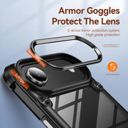 Custodia per telefono con protezione dell'obiettivo in TPU + PC, For iPhone Air, For iPhone 16 Pro Max, For iPhone 16 Pro, For iPhone 16 Plus