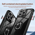 Custodia TPU e PC per iPhone 15 con supporto anello