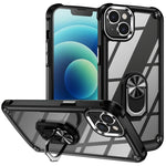 Custodia TPU e PC per iPhone 15 con supporto anello