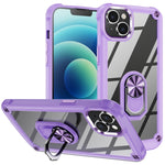 Custodia TPU e PC per iPhone 15 con supporto anello