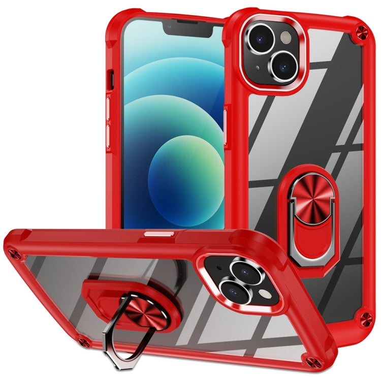 Custodia TPU e PC per iPhone 15 con supporto anello