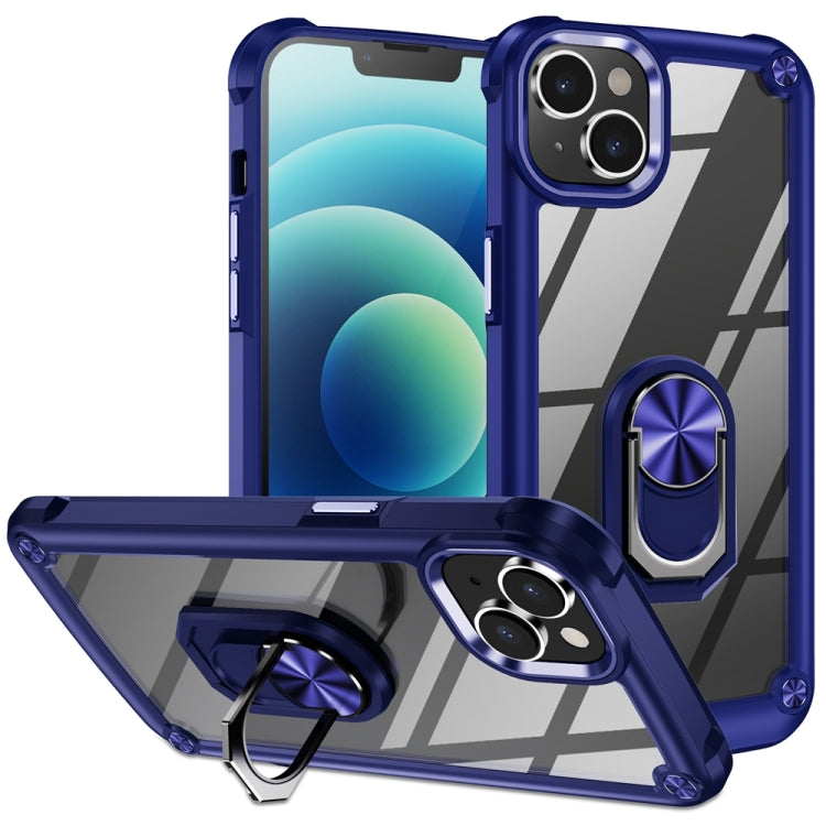 Custodia TPU e PC per iPhone 15 con supporto anello