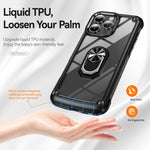 Custodia TPU e PC per iPhone 16/15 Pro Max con supporto