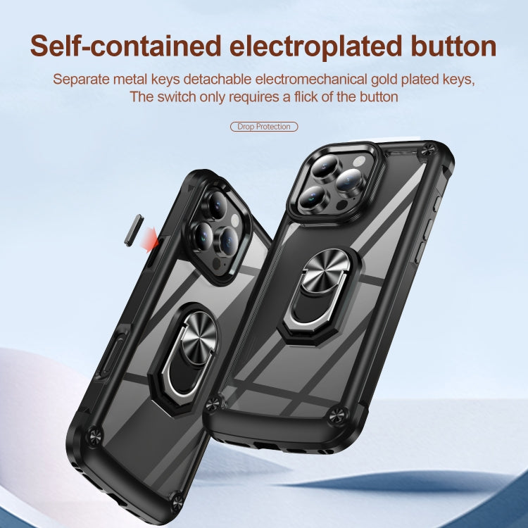 Custodia TPU e PC per iPhone 16/15 Pro Max con supporto