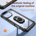 Custodia TPU e PC per iPhone 16/15 Pro Max con supporto