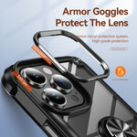 Custodia TPU e PC per iPhone 16/15 Pro Max con supporto