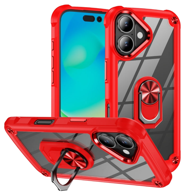 Custodia TPU e PC per iPhone 16/15 Pro Max con supporto