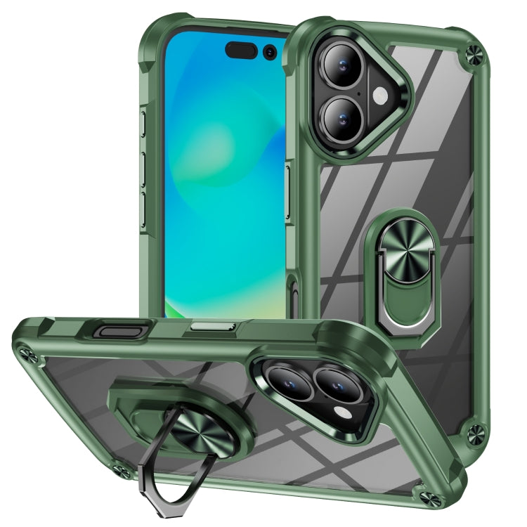 Custodia TPU e PC per iPhone 16/15 Pro Max con supporto