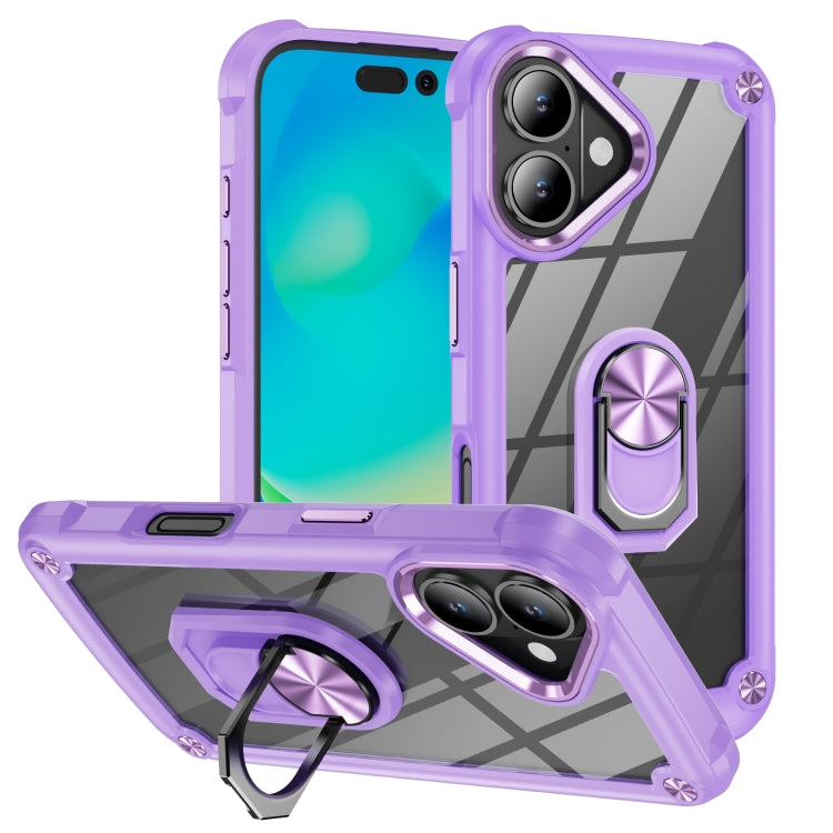 Custodia TPU e PC per iPhone 16/15 Pro Max con supporto