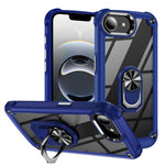 Custodia TPU e PC con supporto anello per iPhone 16