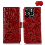 Custodia in pelle per iPhone 15 Pro e 15 Plus