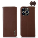 Custodia in pelle per iPhone 15 Pro e 15 Plus