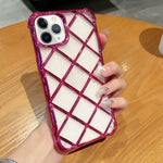 Custodia iPhone 13 Pro con incisione laser 3D Diamond Lattice