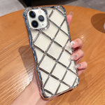 Custodia iPhone 13 Pro con incisione laser 3D Diamond Lattice