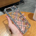 Custodia iPhone 13 Pro con incisione laser 3D Diamond Lattice